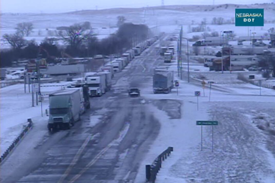 I-80 exit at North Platte